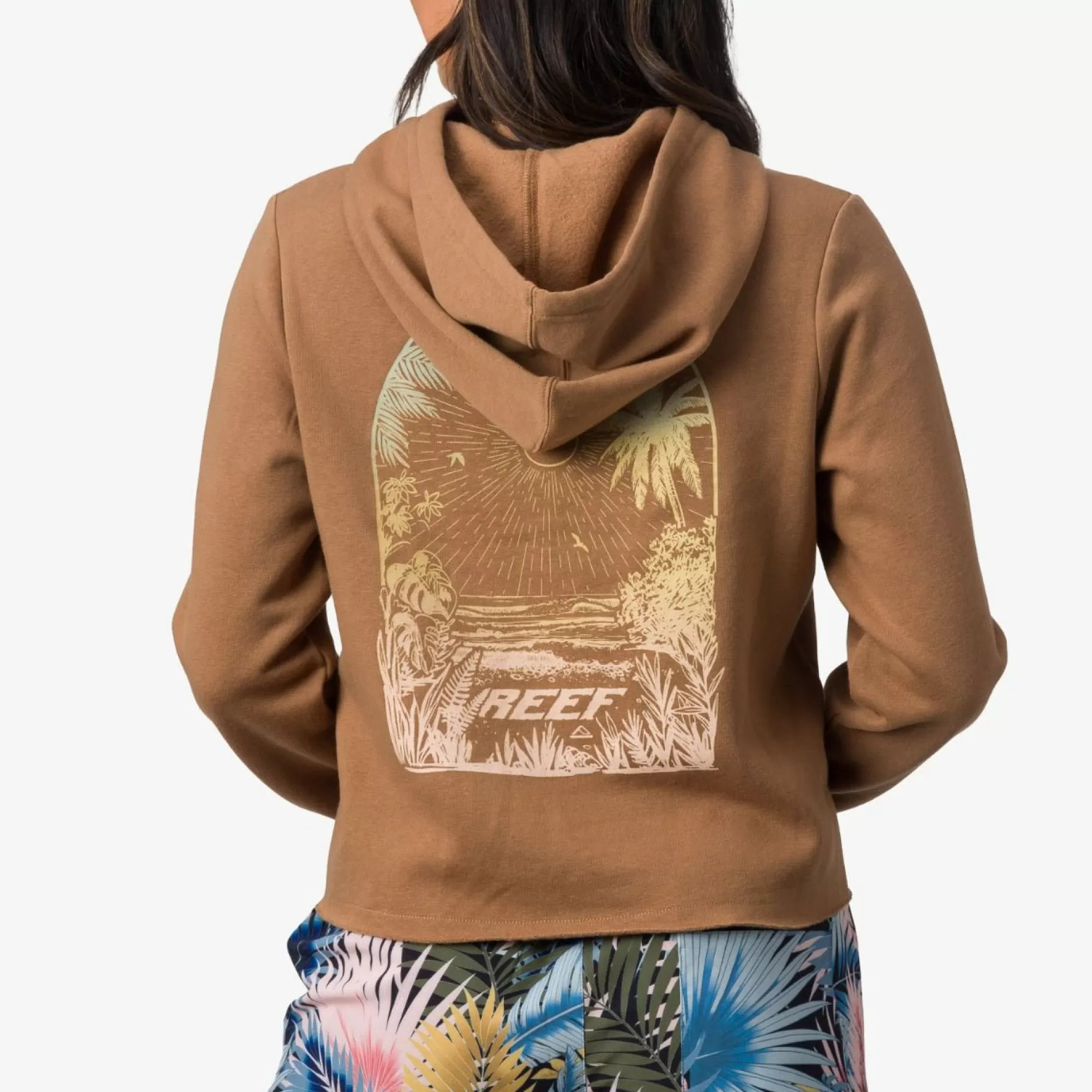 Women REEF Hoodies & Jackets>Bankette Pullover Crop Hoodie