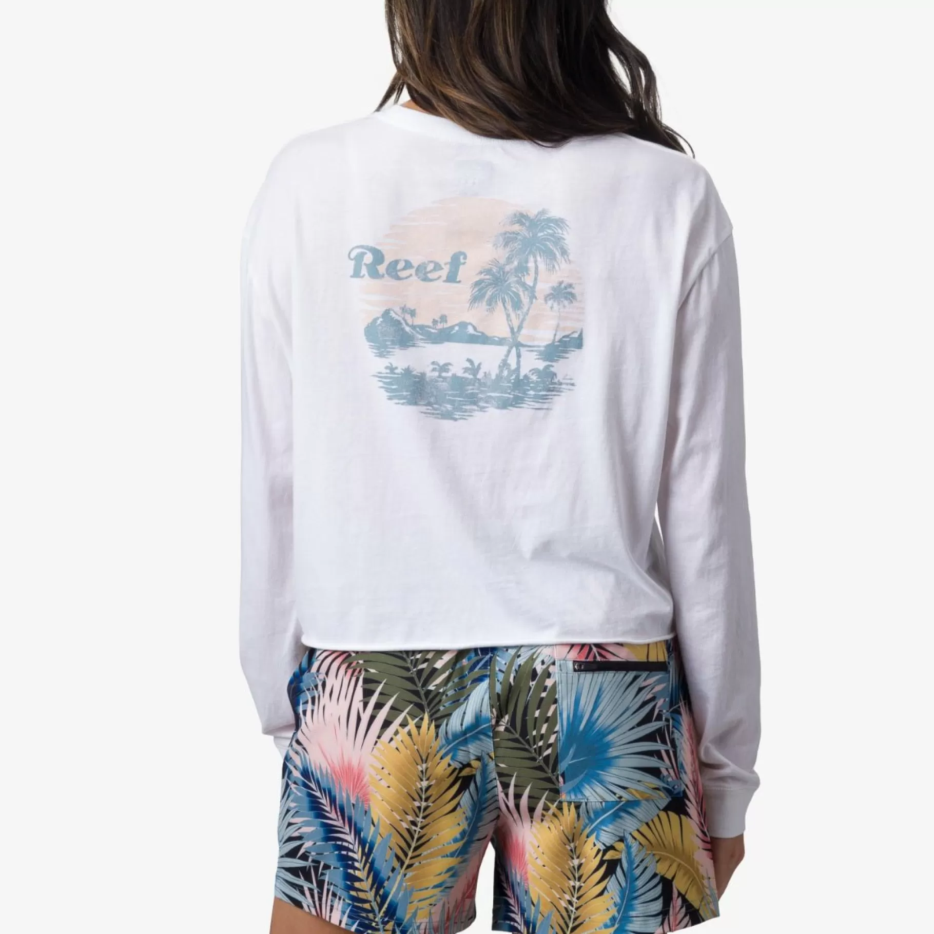 Women REEF T-Shirts>Dreamisle Long Sleeve Crop T-Shirt